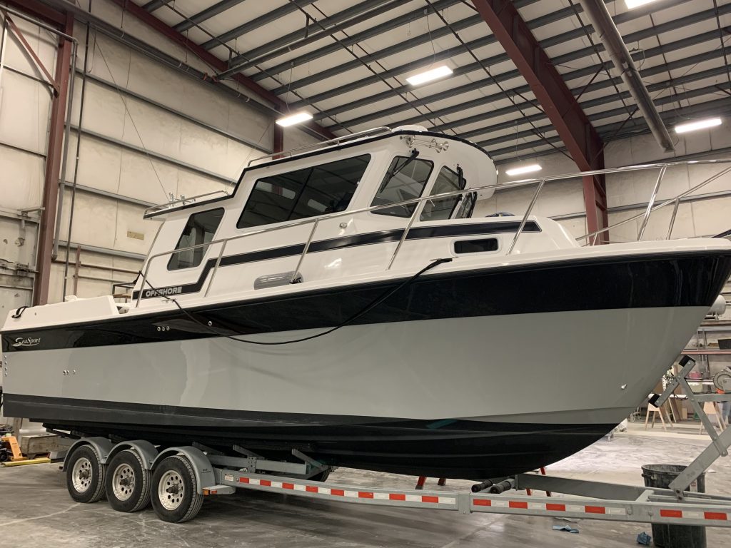 30' Offshore Gets her Racing Stripes | Sea Sport Boats